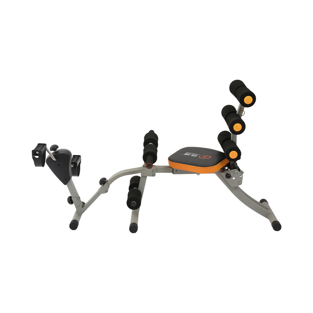 Assisted cruncher bicycle 2-in-1 abdominal exercise machine
